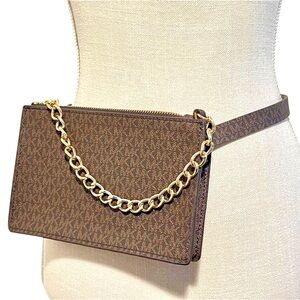 Brown Chain Belt Bag Michael Kors